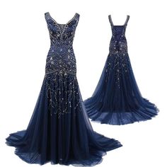 Prom Gown For Teens, Navy Blue Prom Dress, Navy Blue Prom, Prom Dresses Long Blue, Navy Prom Dresses, Beaded Mermaid, Navy Blue Prom Dresses, Prom Dresses 2016, Strapless Prom Dresses