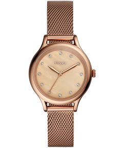 in stock Hand Rose, Hand Watch, Three Hands, Mesh Bracelet, Stainless Steel Mesh, Skagen, Steel Mesh, Faceted Crystal, Stainless Steel Watch