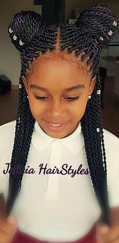 Simple and easy back to school hairstyles for your natural hair African Hairstyles For Kids, Cabello Afro Natural, Kid Braid Styles, Old Hairstyles, Women's Hairstyles, Girls Hairstyles Braids, Black Kids Hairstyles, Girls Braids, Back To School Hairstyles