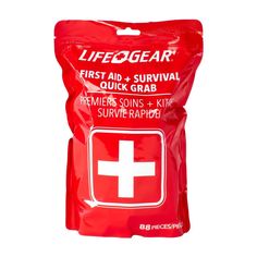 The Quick Grab First Aid Survival Kit features 88 items, including first aid and survival tools, so you will be prepared in case of an emergency. Don?t get caught unprepared. Be ready for emergencies with the Quick Grab First Aid Survival Kit. This kit includes 88 pieces of quality medical grade supplies. Survival Prepping Diy, Water Survival, Survival Project, Emergency Prepardness, Camping Fan, Doomsday Prepping, Survival Items, Lush Products, Survival Life Hacks