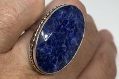 Large genuine aqua blue Lapis Lazuli Vintage ring Low content silver not sterling. Can be re sized. My jeweler charges $10-$20 All rings are shipped in a nice gift box. Check out our over a THOUSAND great reviews Engraving is $4 per letter and is not always perfect depending on the piece. It can take a few days if the jeweler is busy. This is payable to Paypal Judithsltd@gmail.com Adjustable Blue Stamped 925 Jewelry, Sapphire Jewelry With Large Stone For Anniversary, Blue Oval Jewelry For Gifts, Oval Blue Jewelry For Gifts, Oval Blue Jewelry As A Gift, Collectible Blue Sterling Silver Jewelry, Sapphire Cabochon Jewelry For Gifting, Adjustable Blue Rings With Large Stone, Sapphire Cabochon Jewelry As A Gift