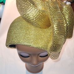 Gold Sparkly Very Fancy Chic Adjustable Fascinator For Party, Chic Gold Hats For Fall, Chic Gold Hat For Fall, Adjustable Holiday Evening Hat, Elegant Winter Fascinator For Party, Elegant Winter Party Fascinator, Elegant Evening Holiday Hats, Adjustable Gold Hats For Fall, Gold Party Hat For Winter