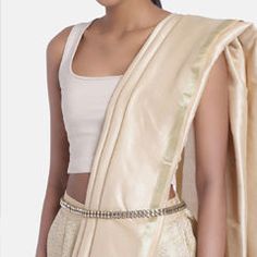 Gold Rodium Polish White and Off White color Waist Chain in Brass studded with CZ Diamond Reception Lehenga, Belly Jewelry, Indian Makeup, Belt For Women, Belly Chain, Stone Studs, Indian Outfit, Saree Look, Waist Chain