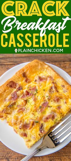 Egg Casseroles, Brunch Casserole, Breakfast Eggs, Bacon Breakfast, Egg Casserole