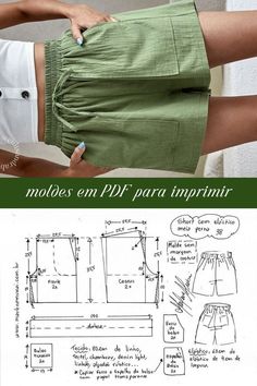 an image of a woman's skirt sewing pattern with the instructions to make it