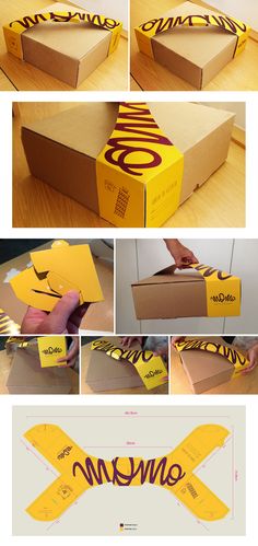 the instructions for how to make a cardboard box that looks like an airplane with eyes