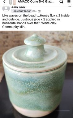 an image of a ceramic container on a table