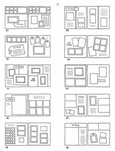 a bunch of different types of furniture in black and white, with the numbers on each side