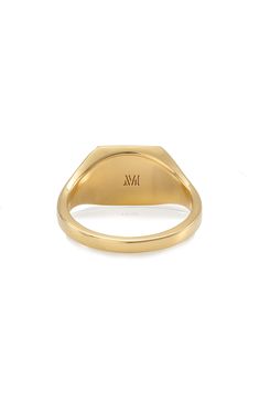 This signet ring is a bold and contemporary style which is perfect to stack across your hand with other rings. Style Name:Monica Vinader Signature Signet Ring. Style Number: 5976681. Available in stores. Modern Signet Ring With Engraving Option For Promise, Yellow Gold Signet Ring With Engraving Option For Everyday, Everyday Yellow Gold Signet Ring With Engraving Option, Modern Signet Ring With Engraving Option For Gift, Modern Engraved Open Initial Ring, Modern Engraved Ring With Polished Finish For Anniversary, Timeless Polished Signet Ring For Everyday, Yellow Gold Fine Jewelry Signet Ring With Engraving Option, Luxury Yellow Gold Polished Signet Ring