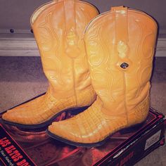 Los Altos Hair Cowboy Boots. Purse To Match In Separate Listing. In Good Condition. Color Orange, Cowboy Boots, Cowboy, Purse, Women Shoes, Orange, Boots, Hair, Women Shopping