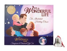 it's a wonderful life the illustrated holiday classic with bell and sound book set