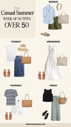 Classic Summer Outfits for Women Over 50 Classic Summer Capsule Wardrobe, Fall Outfits For Women Over 50, Outfits For Women Over 50, Winter Loungewear, Fall Outfits For Women, Summer Outfits Women Over 40, Over 60 Fashion, Summer Capsule Wardrobe, Fall Outfit Ideas