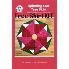 a book with the title spinning star tree skirt