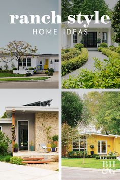 the ranch style home ideas is featured in this article, with pictures of houses and trees