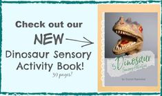 the dinosaur activity book is open and ready to be read