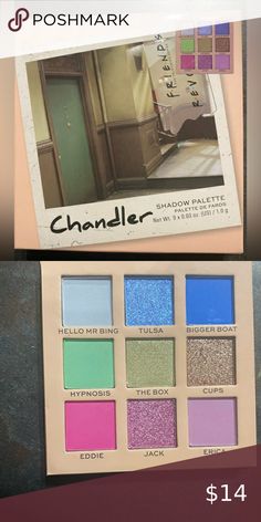 *BRAND NEW IN BOX* Friends x Revolution - Chandler Eyeshadow Palette Primer For Dry Skin, Foundation For Dry Skin, Bigger Boat, Facial Moisturizers, Eye Gel, Beauty Room, Shadow Palette, Price Tag, Eyeshadow Palette