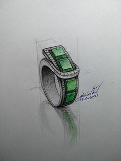 Ring Sketch Design Drawings, Jewelry Illustration Sketch, Perspective View Drawing, Jewelry Sketch Design, Accessories Design Sketch, View Drawing, Jewellery Illustration, Jewelry Sketch