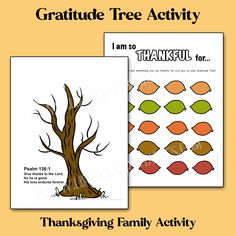 the thanksgiving tree activity for kids