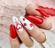 Neon Heart Nails, Valentine Nails Pink, Diy Bts, Neon Heart, Nail Tip Designs, Nail Art Photos, Nail Courses