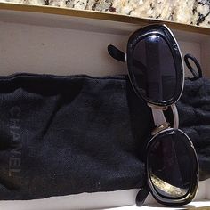 Vintage Sunglasses Paid $2,800 At The Time. This Is An Authentic Brand Of Chanel I Only Sell Real Authentic Products And Items. This Isn't Fair Condition Not Brand New And Used.Chanel Acetate Sunglasses Logo Chanel On Side. Black Silver Pre Owned Small. Small Sunglasses, Sunglasses Logo, Chanel Accessories, Acetate Sunglasses, Vintage Sunglasses, Sunglasses Vintage, Sunglasses Accessories, Black Silver, Chanel