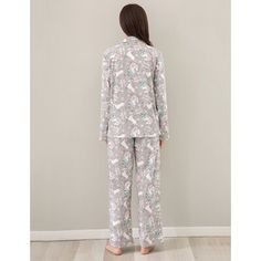 Women Pajama Set Outfit Long Sleeve PJ Set Trinx Size: M | Trinx RH Pajama Ladies Knitted Printed Pajama Set 2Ps Cotton Blend Sleepwear RHW2843-A 34.0 H x 42.0 W in gray / whitePolyester | Wayfair White Relaxed Fit Winter Sleepwear, Gray Long Sleeve Sleepwear For Pajama Party, Gray Long Sleeve Sleepwear For Sleepover, Gray Spring Sleepwear, Gray Cotton Sleepwear For Bedtime, Gray Long Sleeve Sleepwear For Bedtime, V-neck Spring Pajama Party Sets, Multicolor Printed Sleepwear, Cozy Long Sleeve Plaid Sleepwear