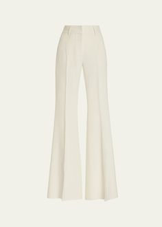 Gabriela Hearst Rhein Flared Cady Wool Pants