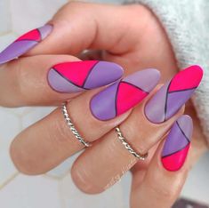 Purple Nail Art Ideas For Every Style And Occasion Nail Designs For Men, Purple Nail Art Ideas, Summer Nails Art Designs, Nails Lilac, Purple Nail Ideas, Purple And Pink Nails, Magenta Nails, Summer Nails Coffin, Beach 2023