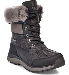 Adirondack Ugg Boots, Ugg Adirondack, Best Winter Boots, Womens Black Booties, Womens Waterproof Boots, Shoes Ugg, Winter Leather Boots, Cold Weather Boots, Waterproof Winter Boots