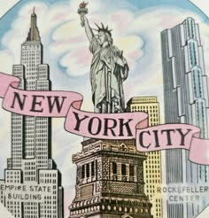 the new york city emblem is shown in this drawing