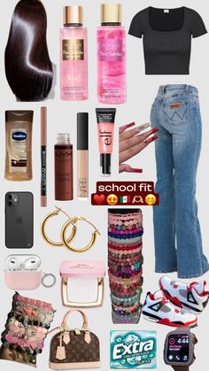 school fittt 😍🫶🏼🗣️💋🧿#beauty #latina #mexican #outfitinspo #fyp #viral Mexican Clothing Style, Cool Makeup Looks, Trendy Outfits For Teens, Simple Trendy Outfits