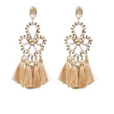 GlamorouZ MeticulouZ StyleZ Rhinestone Tassel Earrings, Creative Earrings, Stunning Aesthetic, Confident Style, Luxury Earrings, Flower Hair Accessories, Floral Fashion, Plastic Resin, White Rhinestone