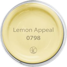 the lemon appeal logo is shown on top of a yellow container with silver rims