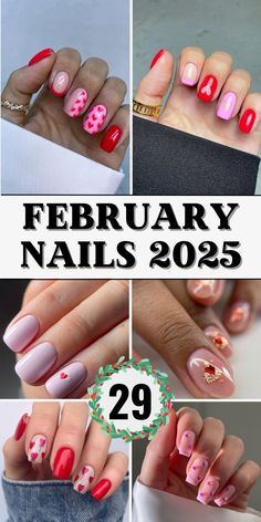 Explore February nails 2025 ideas to find the perfect design for Valentine's Day or your next special occasion. Short or almond-shaped nails with a matte finish offer a natural, classy look. For something more glamorous, opt for acrylic or gel nails with glitter or bling. Choose red for Valentine’s Day or go with subtle, natural colors for weddings or beach events. Gel Nails With Glitter, Colors For Weddings, Acrylic Or Gel Nails, 29 February, Blush Pink Nails, Nails With Glitter, Romantic Nails, Season Of Love