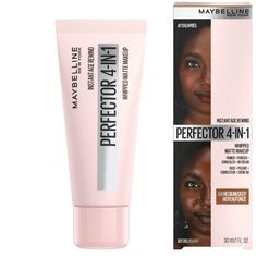 Maybelline Instant Age Rewind 4-In-1 Matte Foundation Makeup, Medium/Deep, 1 Fl Oz Maybelline Instant Age Rewind 4-In-1 Matte Foundation Makeup, Medium/Deep, Meet Maybelline New York's 1st 4-In-1 Makeup For A Perfected Glow Look. Instant Perfector Glow Gives Skin The Benefit Of Four Products In One. Get The Look Of Primer, Concealer, Highlighter And Bb Cream All In One Easy Step. It's An Illuminating Formula That Primes, Conceals, Highlights, And Evens Skin Tone With Light Coverage. This Do-It-A Maybelline Instant Age Rewind, Age Rewind, Maybelline Makeup, Foundation Makeup, Matte Foundation, No Foundation Makeup, Bb Cream, Even Skin Tone, 4 In 1