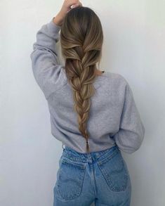 Loose Four Strand French Braids Hairstyle Ideas Loose French Braid Wedding, Back French Braid, Long French Braids, French Braids Hairstyle, Loose French Braid, French Braid Hairstyle, Loose Braid Hairstyles, Loose Braid, Fishtail French Braid