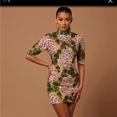 Nwot. Never Worn, Was A Little Big On Me. I’m A 2/4 For Reference. Absolutely Stunning. Eloise Floral Embroidered Mini Dress, Size Medium Pink/Green. Zip Back Closure. 3/4 Sleeve. Fit True To Size. Note- Does Not Come With Underlaying Material. Fitted Mini Floral Dress With Print, Fitted Mini Floral Dress With Printed Design, Fitted Mini Length Printed Floral Dress, Green Embellished Spring Dresses, Printed Short Sleeve Party Dress, Short Sleeve Printed Party Dress, Green Embellished Mini Dress, Fitted Green Embellished Mini Dress, Green Embellished Fitted Dress