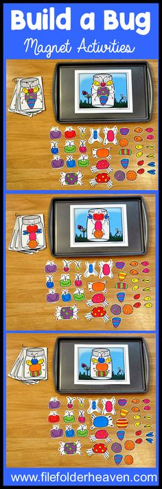 this is an image of build a bug magnet activities