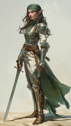 Elven Soldier, Elf Paladin Female, Half Elf Female, Elf Armor, Elf Drawings, Dnd Elves, Pathfinder Character, Female Elf, Female Armor