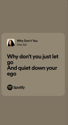 a text message that reads, why don't you? why do you just let go and quiet down your egg