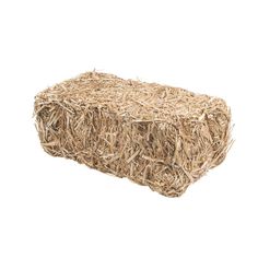 a bale of hay on a white background