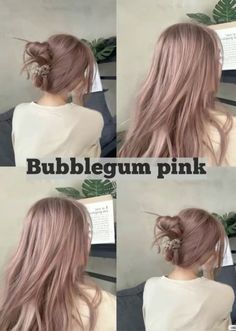 Gelled Hairstyles, Permanente Make-up, Hair Color Asian, Light Pink Hair, Hair Color Underneath, Ash Hair Color, Pastel Pink Hair