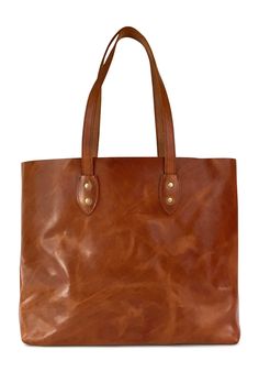 Vintage Leather Tote Bag Made in USA - Jackson Wayne Leather Goods Bag Obsession, Simple Leather, Get Even, Market Tote, Leather Goods, Leather Tote Bag, Vintage Leather, Full Grain Leather, Leather Tote