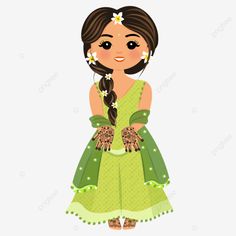 Mehndi Indian Design, Mehndi Illustration, Doodle Decoration, Indian Doodle, Mehndi Sign, Bride Illustration, Bride Cartoon