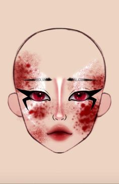 Halloween Anime Makeup, Make Up Yeux, Creepy Clown Makeup, Eye And Lip Makeup, Futuristic Makeup, Creepy Makeup, Anime Eye Makeup, Makeup Drawing, Simple Makeup Tips