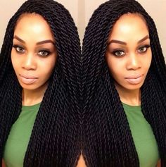 Senegalese Twist Style, Faux Loc, Twisted Hair, Long Box Braids, Senegalese Twist, Twist Style, Flat Twist, Beautiful Braids, Hair Crush