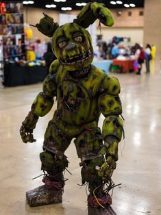 a weird looking costume is on display in a store