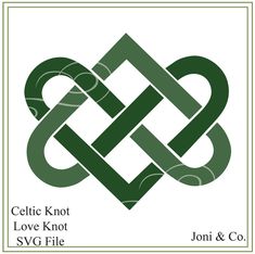 celtic knot love knot svg file for crochet, knitting and quilting