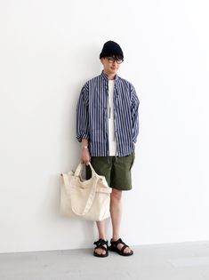 Japan Style Outfits, Japanese Minimalist Fashion, Japanese Workwear, Business Casual Summer, Big Men Fashion, Mens Summer Outfits, Japan Outfit