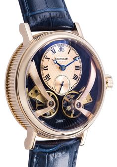 Thomas Earnshaw Beaufort Anatolia Automatic Rose Gold Blue (ES-8059-05) Modern Formal Watches With Rotating Bezel, Modern Formal Watch Accessories With Rotating Bezel, Mens Dress Shoes Guide, Awesome Watches, Stylish Watches Men, Crystal Table, Gentleman Shoes, Affordable Watches, Blue Watches