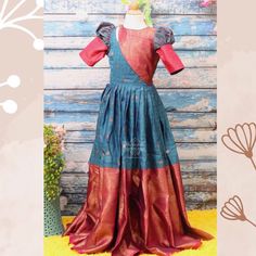 Indian Girls Dress | Pattu Frock for kids | Indian Kids Girl Dress | Indian Kids Dress | Maxi Dress |Kids Long Frock| Kids Ethnicwear|Nihira Frocks Models, Frock For Kids, Long Frocks For Kids, Frock Models, Frocks For Kids, Frocks And Gowns, Long Frock Designs, Long Gown Design, Kids Blouse Designs